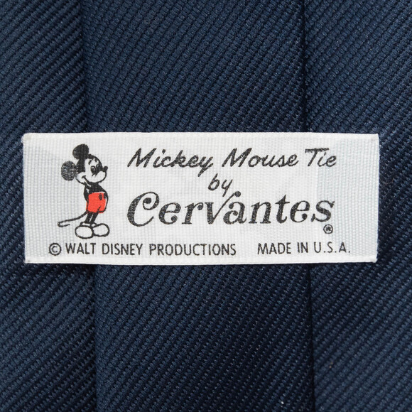 Mickey Mouse Cervantes Blue Embroidered Neck Tie - Picture 3 of 7